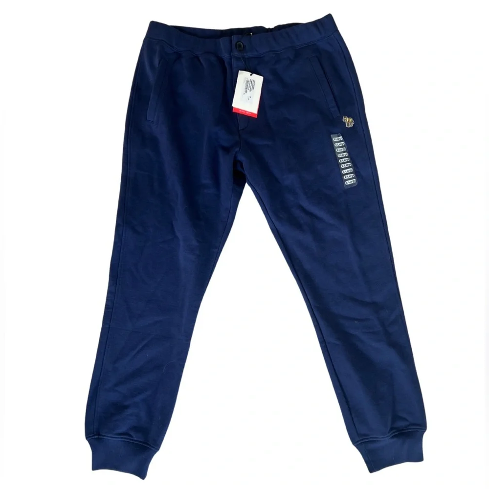 NWT Paul Smith Zebra Regular Fit Jogger Sweatpants - Navy - Picture 1 of 3